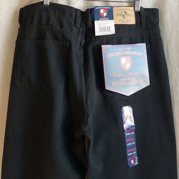 Cross & Windsor Black Jeans Straight Leg - Picture 7 of 7